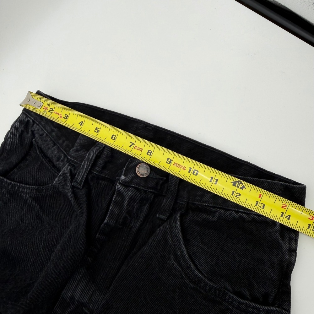 Rustler Mens Regular Fit Straight Leg Black Denim Jeans 87621CB 34x30 Vintage - Picture 5 of 5